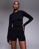 4505 4505 sculpting seamless high waist booty short in black - 1