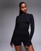 4505 4505 sculpting seamless long sleeve top in black - 1