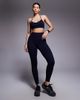 4505 4505 seamless baby ribbed high waist gym leggings in navy-Brown - 1