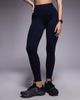 4505 4505 seamless baby ribbed high waist gym leggings in navy-Brown - 2
