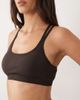 4505 4505 seamless light support sports bra with removable padding in coffee-Brown - 3