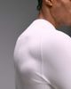 4505 4505 seamless physique defining muscle fit compression base layer long sleeve top in white - 4