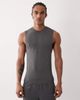 4505 4505 seamless physique defining muscle fit compression base layer tank top in dark gray - 1