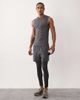 4505 4505 seamless physique defining muscle fit compression base layer tank top in dark gray - 2