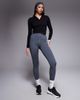 4505 4505 seamless rib long sleeve active polo in black - 2