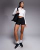 4505 4505 seamless rib long sleeve active polo in vintage white - 2