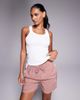 4505 4505 seamless ribbed scoop neck active tank top in white - 1