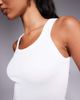 4505 4505 seamless ribbed scoop neck active tank top in white - 3