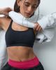 4505 4505 seamless shine light support sports bra with removable padding in black - 1