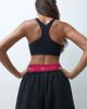 4505 4505 seamless shine light support sports bra with removable padding in black - 4