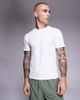 4505 4505 shrunken fit cotton training baby tee with quick-dry finish in white-Black - 1