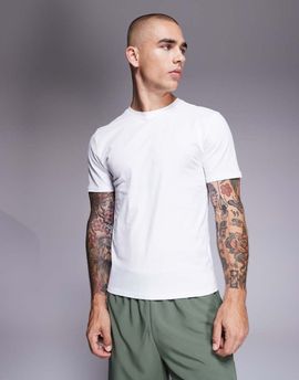 4505 4505 shrunken fit cotton training baby tee with quick-dry finish in white-Black