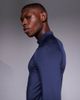4505 4505 slim fit 1/4 zip base layer long sleeve running top in deep navy - 4