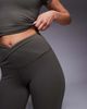 4505 4505 slim kick leggings with wrap waist in soft touch fabric in dark olive-Green - 3