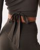 4505 4505 soft touch ballet wrap long sleeve top in mocha-Brown - 2