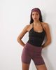 4505 4505 soft touch halter neck cami with inner bra and adjustable straps in black - 1