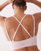 4505 4505 soft touch light support sports bra with sweetheart neckline and removable padding in ballet pink - 4