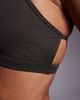 4505 4505 soft touch open back light support sports bra with removable padding in mocha brown - 4