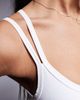 4505 4505 soft touch rib knit light support sports bra with adjustable straps in white - 2