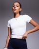 4505 4505 soft touch rib performance baby T-shirt in white - 1