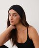 4505 4505 soft touch ruched yoga headband in black - 1
