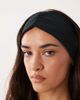 4505 4505 soft touch ruched yoga headband in black - 2