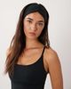 4505 4505 soft touch ruched yoga headband in black - 3
