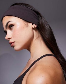 4505 4505 soft touch yoga headband in dark chocolate-Brown