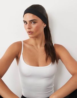 4505 4505 Soft Touch yoga slim headband in black