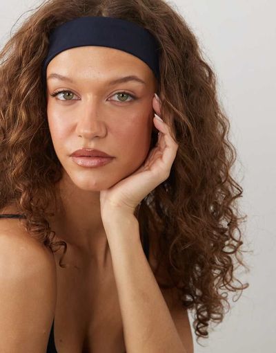 4505 4505 soft touch yoga slim headband in navy