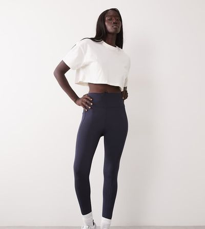 4505 4505 Tall Icon active tie waist run legging with phone pocket in navy