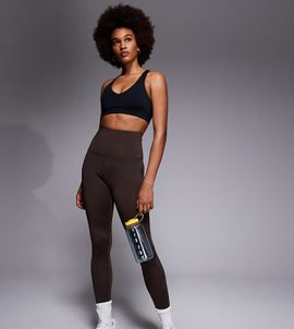 4505 4505 Tall Icon bum sculpt gym leggings with inner pocket in french roast-Brown