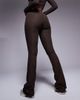 4505 4505 Tall soft touch ribbed slim kick yoga leggings in truffle-Brown - 4