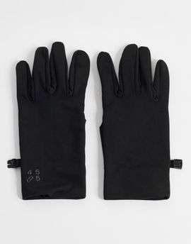 4505 4505 thermal run gloves with touch screen finger and reflective logo detail in black