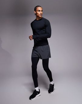 4505 4505 Thermal running base layer tights with phone pocket in black