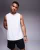 4505 4505 Training Club back print mesh tank top in white - 3