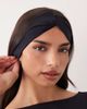4505 4505 twist front plush studio headband in black - 1