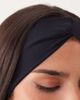 4505 4505 twist front plush studio headband in black - 2