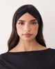 4505 4505 twist front plush studio headband in black - 3