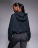 4505 4505 water repellent blouson running jacket with hood and zip pockets in black - 4