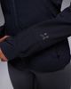 4505 4505 water repellent slim fit running jacket with hood and zip pockets in black - 2