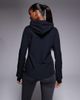 4505 4505 water repellent slim fit running jacket with hood and zip pockets in black - 4