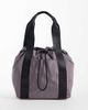 4505 4505 woven adjustable drawstring bucket bag with external pocket in storm gray - 2