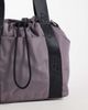 4505 4505 woven adjustable drawstring bucket bag with external pocket in storm gray - 3