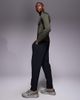 4505 4505 woven warm up track sweatpants with zip pockets and adjustable hem in black - 3