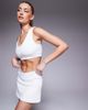 4505 4505 wrap waist tennis skirt with under shorts and phone pocket in white - 2