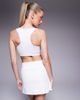 4505 4505 wrap waist tennis skirt with under shorts and phone pocket in white - 4