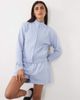 4505 4505 Y2K lightweight studio track jacket with zip pockets in baby blue - 1