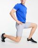 4505 ASOS 4505 base layer training tights in short length with oil wash-Blues - 1