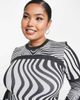 4505 ASOS 4505 Curve base layer top in mono swirl-Multi - 2